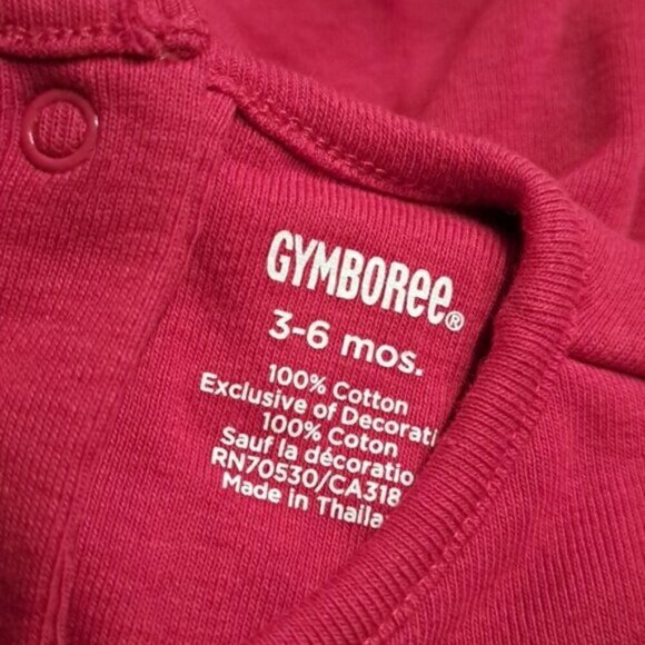 Gymboree girls 3-6 months layered shirt with bodysuit attached Gingerbread Girl - Picture 3 of 8